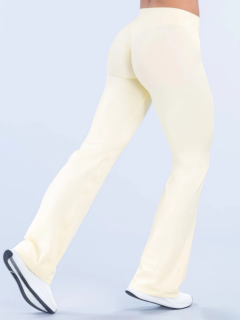 Pilates Yoga Leggings - HISTELLO Origin Flares Sport-Fitness-Schlaghosen für Damen,