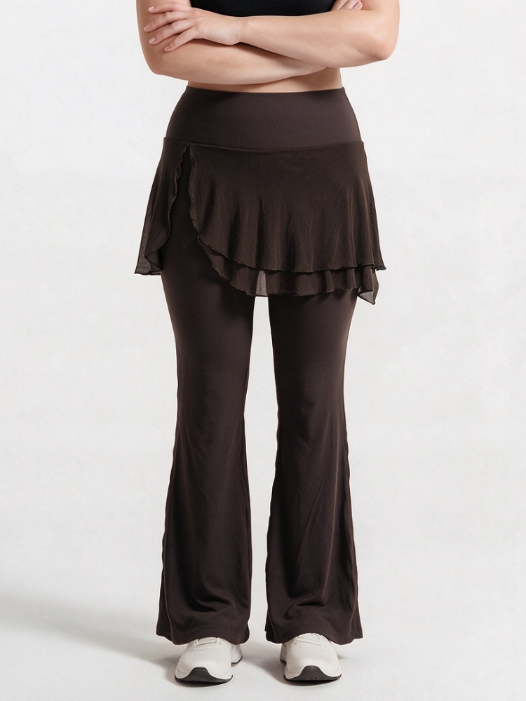 Pilates Yoga Leggings - Plus Size Weiche, gerade geschnittene Yoga-Hose