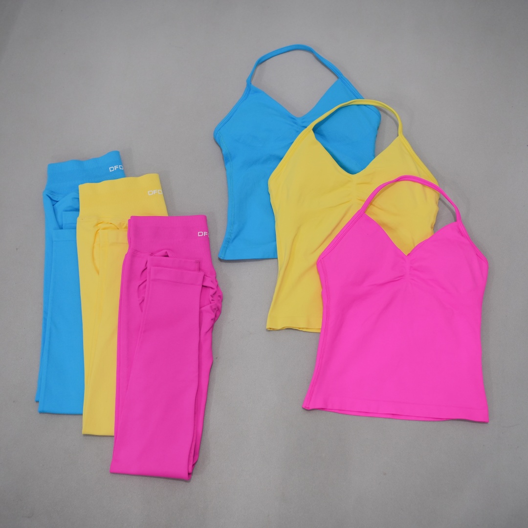 DFDK Nahtloser 2-Teiliger Spor – Pilates Yoga Leggings Bewertung und Preis
